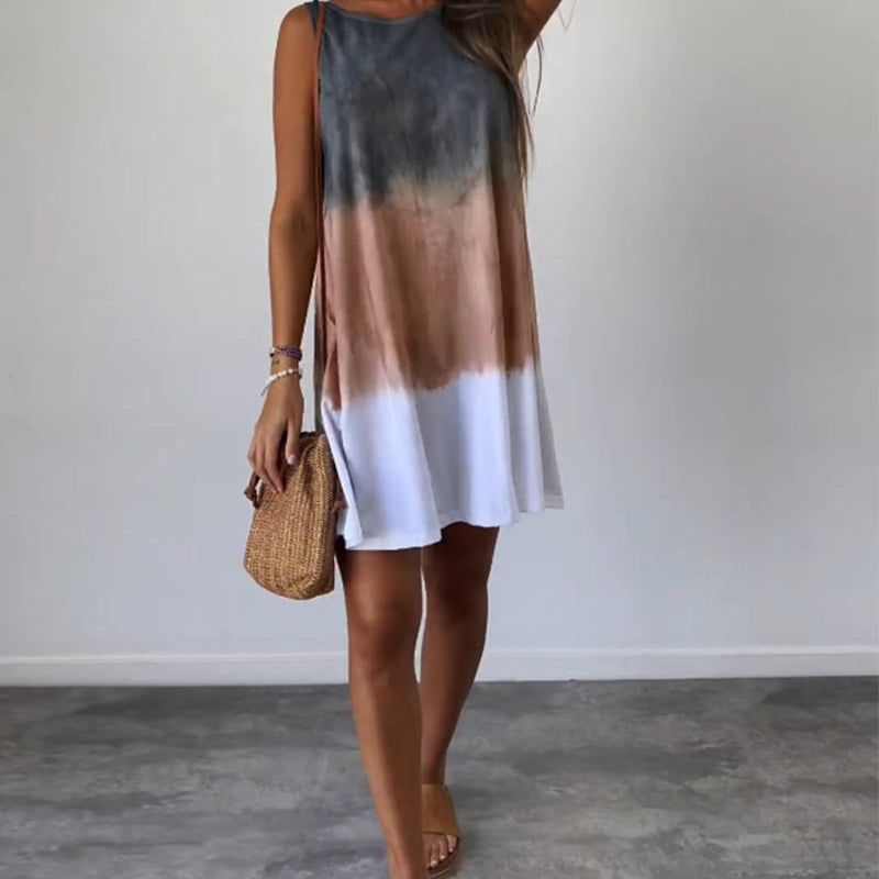 LIORA – GRADIENT TIE-DYE MINI DRESS