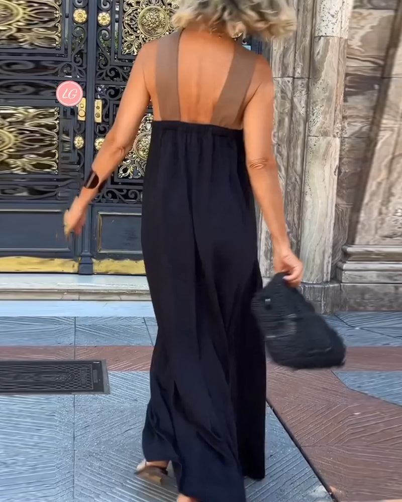 ALESSIA – CROSSOVER NECKLINE SUMMER DRESS