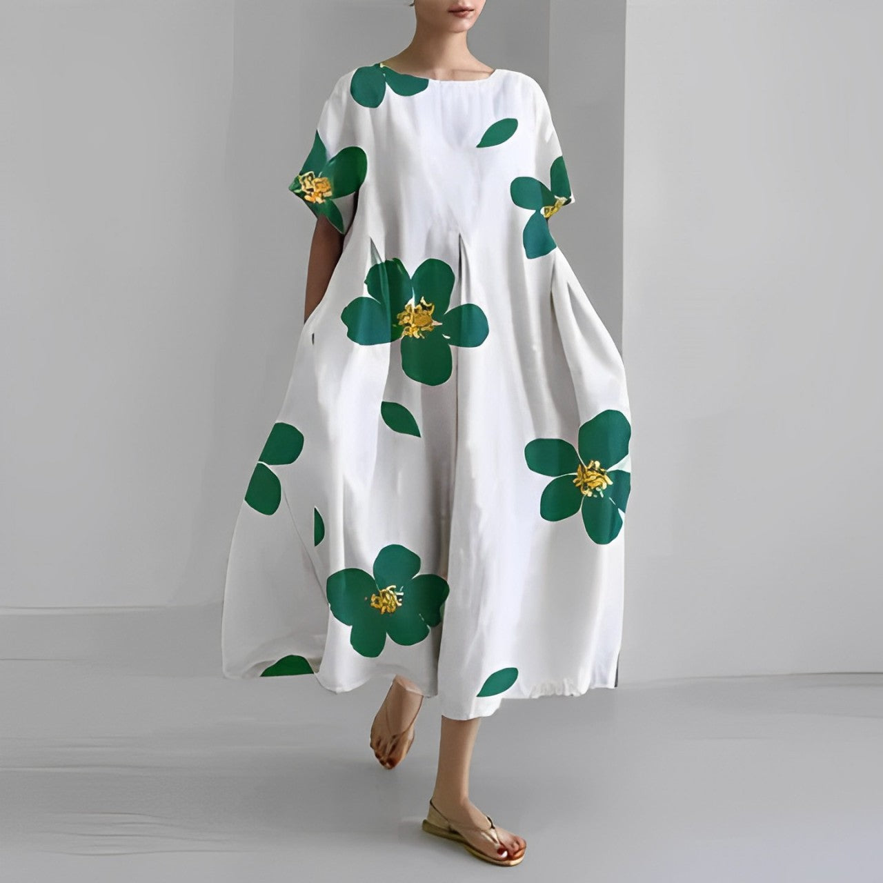 LYRA – RETRO BOHO SWING MAXI DRESS