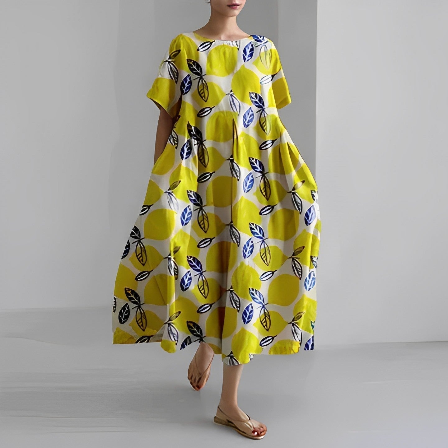 LYRA – RETRO BOHO SWING MAXI DRESS