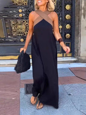 ALESSIA – CROSSOVER NECKLINE SUMMER DRESS