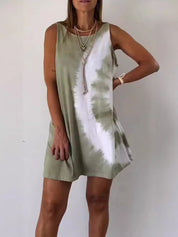LIORA – GRADIENT TIE-DYE MINI DRESS