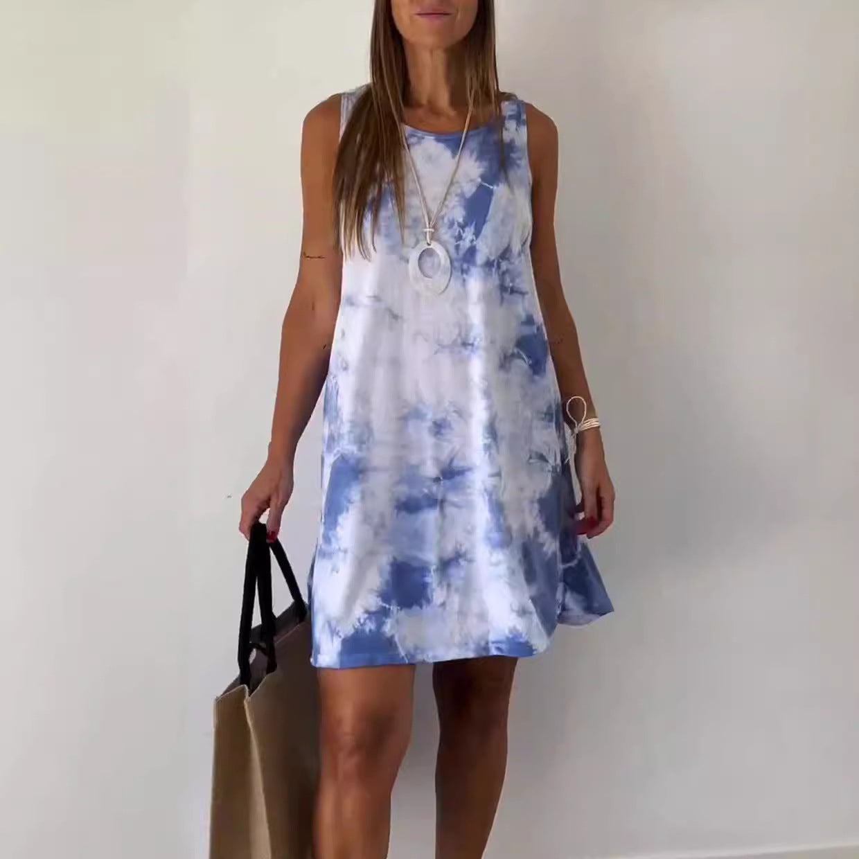 LIORA – GRADIENT TIE-DYE MINI DRESS