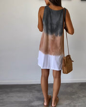 LIORA – GRADIENT TIE-DYE MINI DRESS