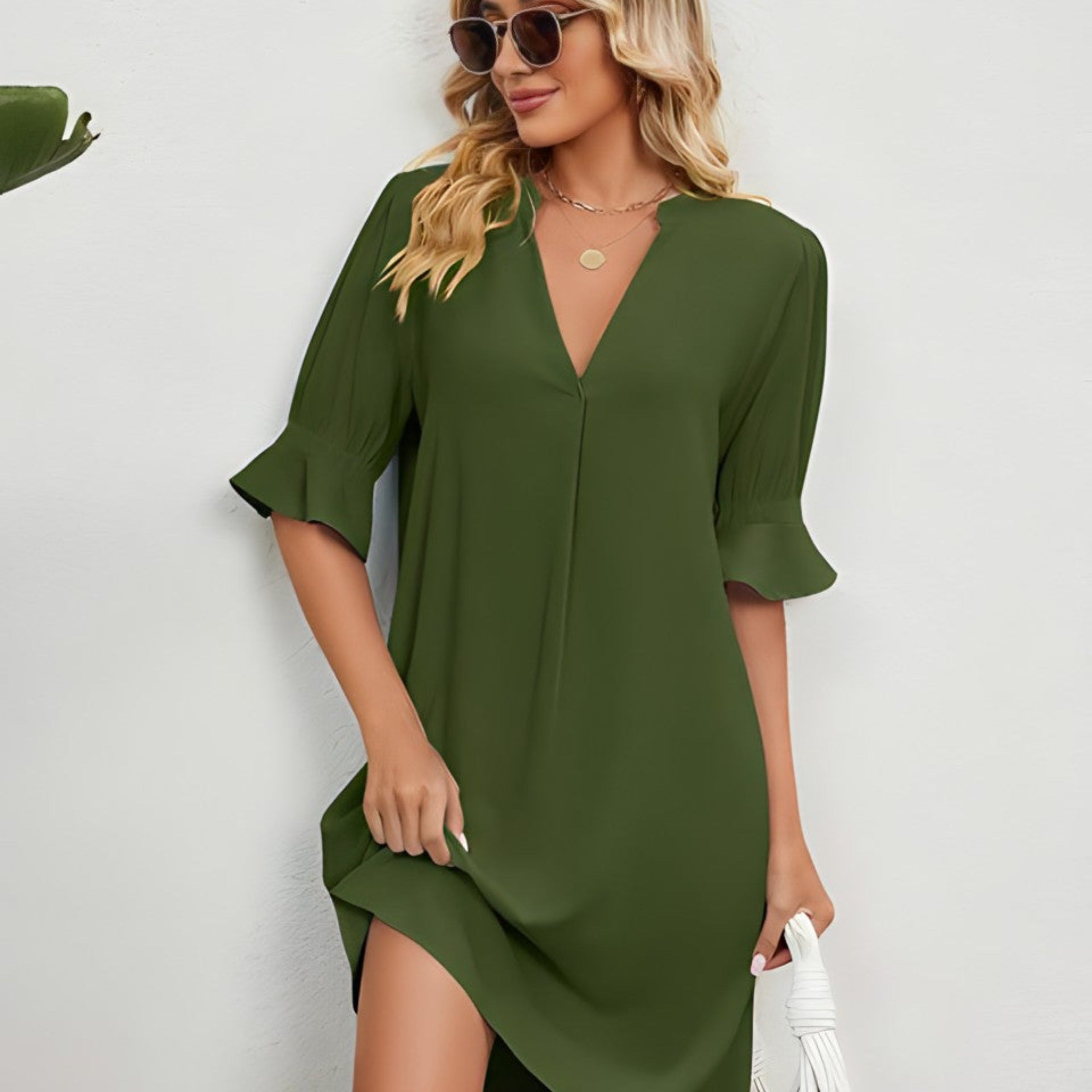 ISLA – CASUAL LOOSE PLEATED DRESS