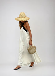 ALESSIA – CROSSOVER NECKLINE SUMMER DRESS