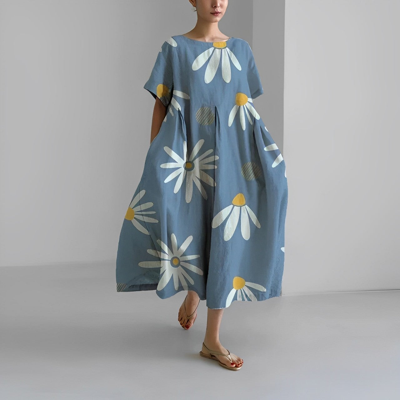 LYRA – RETRO BOHO SWING MAXI DRESS